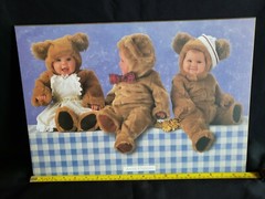 Anne Geddes 13×19 Wood Mounted picture Baby bears
