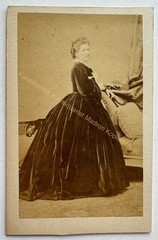 orig. CDV photo old picture around 1860 Ludwig Anger woman by architect Kirschner Ferd