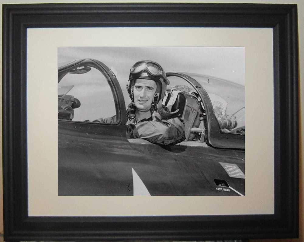 Ted Williams World War II Pilot Plane WWII Boston Red Sox Framed Photo Picture