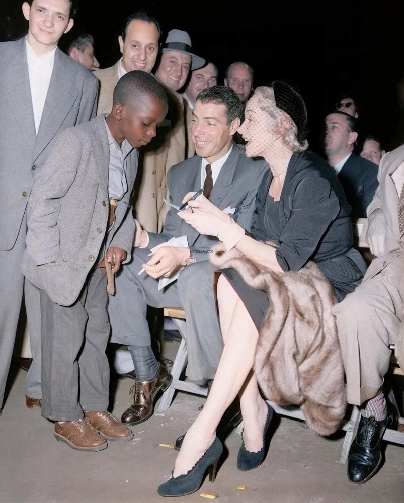 Joe DiMaggio & Marlene Dietrich-Color 8×10 Colorized Print-FREE SHIPPING