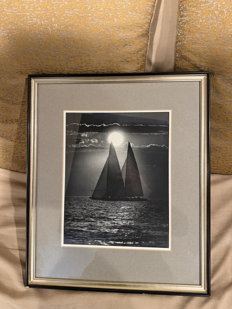 Rosenfeld Collection Framed Maritime Photo Schooner Moonlight Mystic Seaport