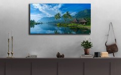 Bora Bora Beach Art, Tropical Paradise Pool, Tahiti Photo Print Four Seasons Art