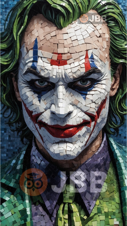 Joker DC Comics Mosaic Digital Wallpaper Image Art Desktop Picture Background