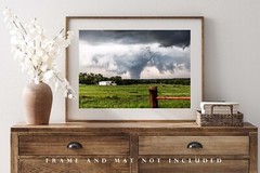 Storm Photography Print – Picture of Large Tornado in Texas Panhandle