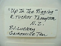 MATTED PHOTOGRAPHY Up In The Rigging by P J Luckey 24×18