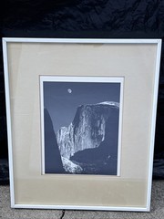 Ansel Adams Moon and Half Dome Special Edition Alan Ross Image 9.5 x 7.5 Framed