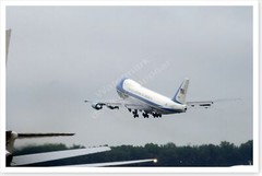 Ronald Reagan Funeral – Body Departing On Air Force One Silver Halide Photo