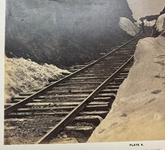 Antique ANDREW J RUSSELL Halls Cut’ Union Pacific RAILROAD Great West PHOTOGRAPH