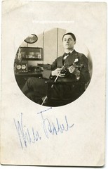 K8349 Foto 20er Jahre Musiker Geige Violine Autogramm