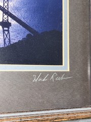Mark Reuben Signed ‘Rhapsody In Blue’ San Fransisco (11×14) 16 3/8”T 13 3/8”W