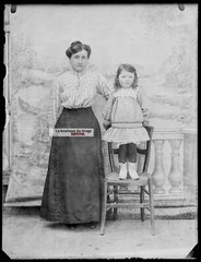 Vintage Black And White Photo Glass Plate Negative 9X12 Cm Characters France