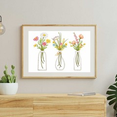 Floral Vase Wall Art Printable | Modern Botanical Decor | Digital Download Print