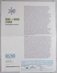MIKE & DOUG STARN TWINS ‘Sno6_005.1 (Snowflake)’, 2005 SIGNED Photograph **NEW**