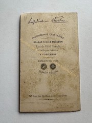 orig. CDV photo photograph picture old around 1866 Cathedral Chartres