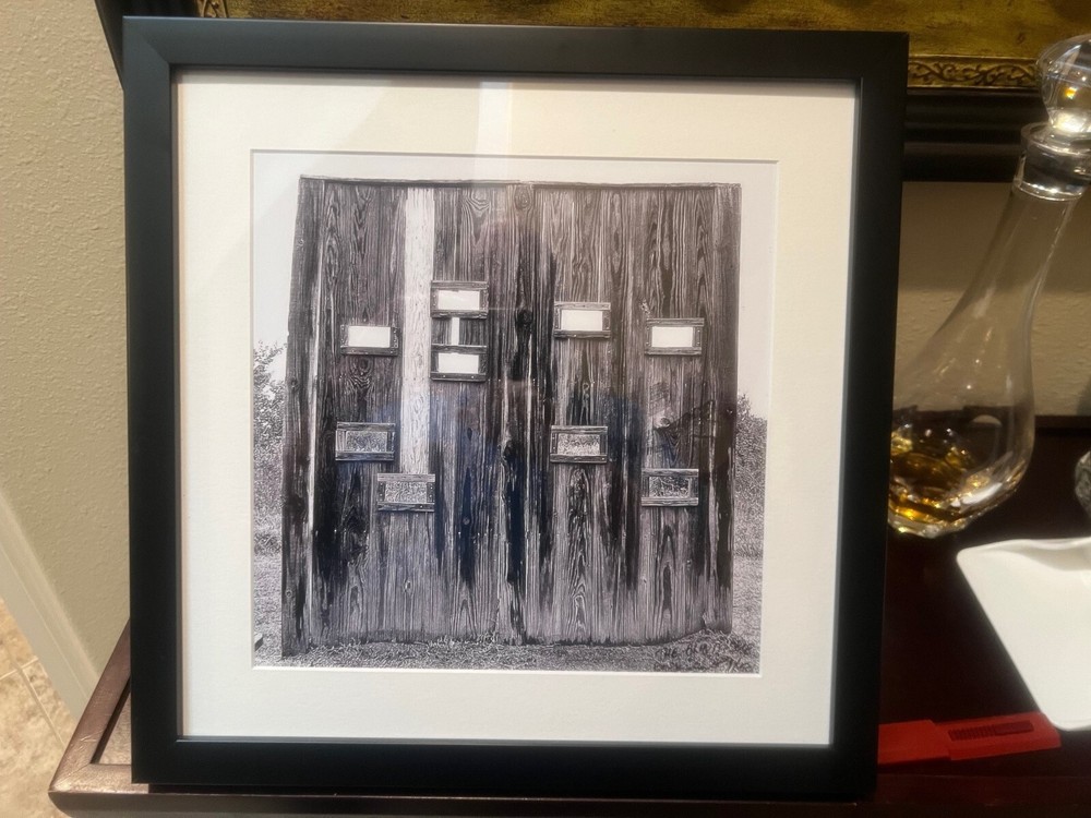 black & white photography framed Bird Blind Signed: RL Gemeinhardt 1/50