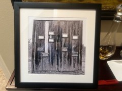 black & white photography framed Bird Blind Signed: RL Gemeinhardt 1/50
