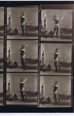 NEWLY FOUND! Hendrickson PHOTO Contact Sheet Proof Negatives Boudoir PEEK-A-BOOB