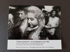 photograph William Klein arrives Marathon Paris 1982 18.8×15.8cm as described