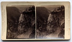 F Jay Haynes, Yellowstone / Grand Canyon and Falls 1268 Stereoview 1884