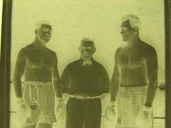 Erich Schöppner?? German Boxer Circa 1950 in Berlin Large Glass Negative