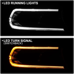 – for 2022-2023 Dodge Charger Halogen Type Factory Switchback LED DRL Projector
