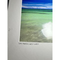 Tony Scullin Dog Beach Key West Photo Print Signed Coastal Art Matted 16×20