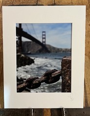 Rusty Chain and The Golden Gate Bridge, SF – Matted Fine Art Photographic Print