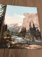 SUPERB 1898 Original Photo Lot Of 2 South Dome El Capitan YOSEMITE 7” x 9”