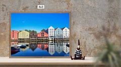 Trondheim Canal Reflections, High Resolution Image, Many Formats, TV Art