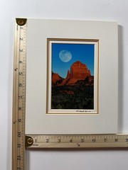 Signed Michael Irvine Photograph “Blue Moon Dome” Framed – Sedona, Arizona