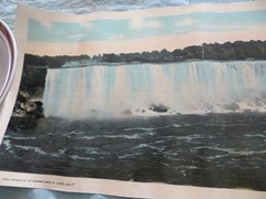 VINTAGE PANORAMIC VIEW OF NIAGARA FALLS FROM CANADIAN SIDE DAVID ELLIS POSTER