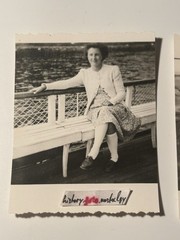 ❤️Lot 2 Photos~50s Beautiful Woman Girl Pose Nature Stockings Dress Joy Lady~5×6