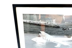 HUGHES H-4 HERCULES «The Spruce Goose» Framed & Matted Photograph 25.5″ x 19.25″