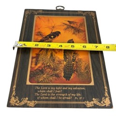Inspirational Bird Art Plaque with Gold Accents