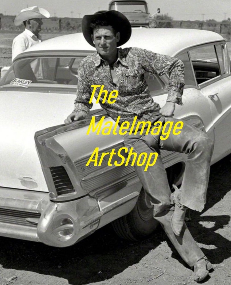 VINTAGE MALE PORTRAIT #0821-460 -COWBOY -free shipping usa