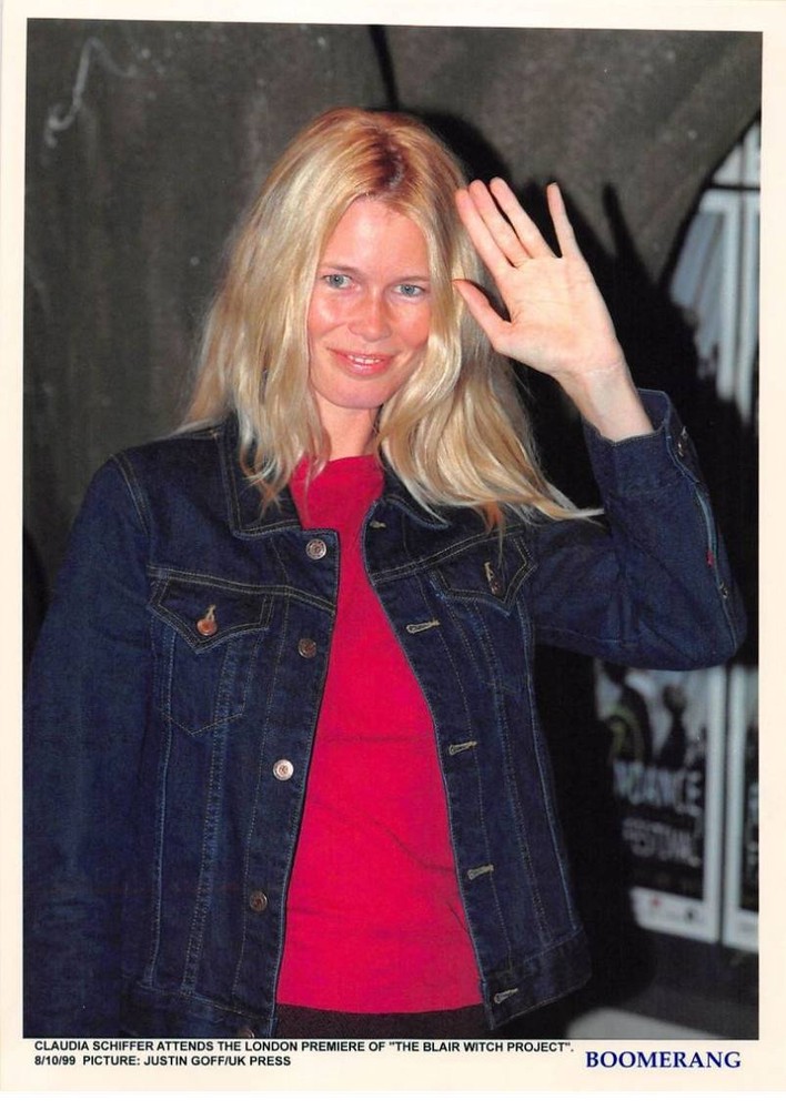 Press Photo MLE10595 Approximately 30×20 Cm Claudia Schiffer London 1999