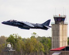 8×10 photo of McDonnell Douglas AV-8B Harrier II at ’15 Beaufort, SC Air Show.