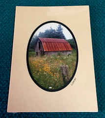 Lot of 8 : BARRY GAMOW signed 5″ x 7″ matted PHOTOS @ Rural BARNS & MILL HOUSES