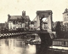 France Bridge Louis Philippe Paris Missing Photo c1858 Stereo Album