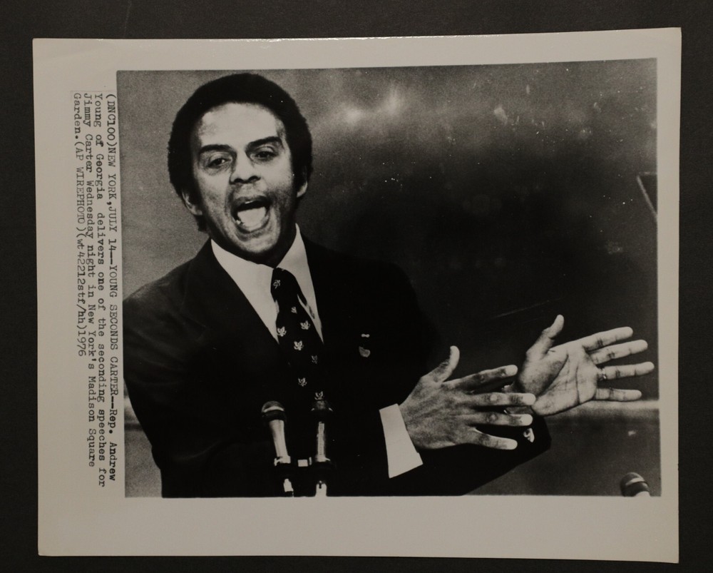 Andrew Young of Georgia Photograph 8×10, b/w 1976