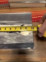 Set of 4 Black & White Acrylic Landscape Seascape Photographs, 8x10x2 inches