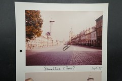 Photo view Domažlice Taus Pilsen tower building color picture shop street lot
