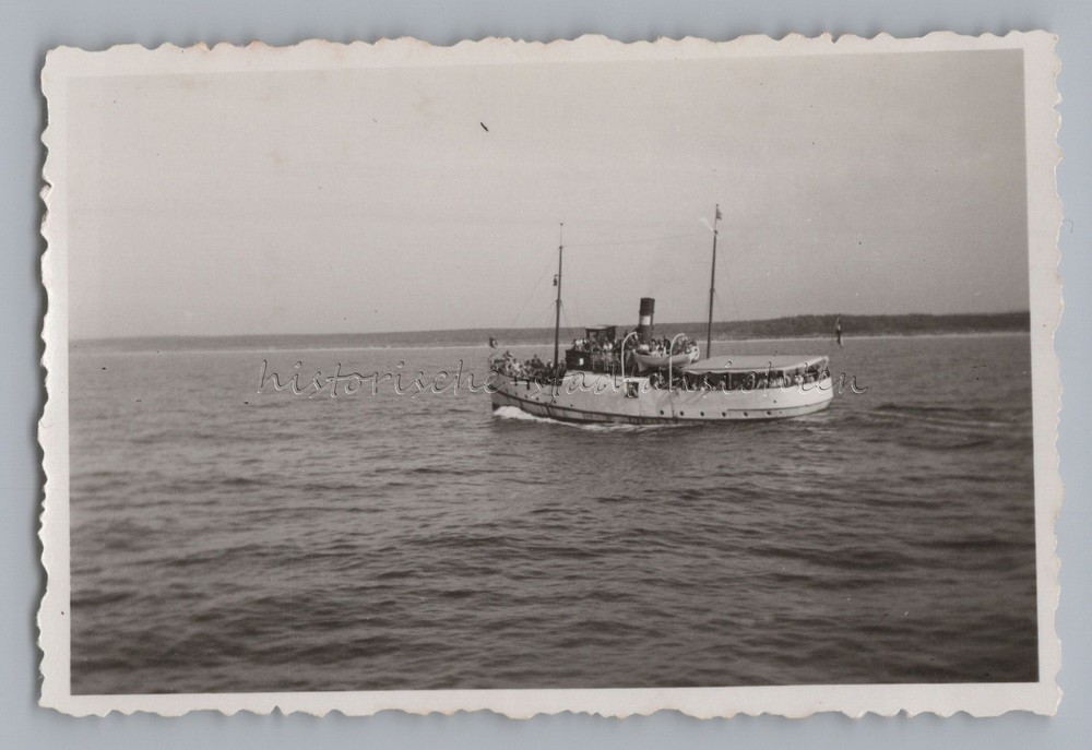 Island Hiddensee Rügen 1935 Steamer Peter Ship? Old Photo 1930s