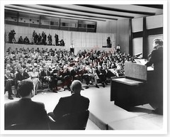 President John F. Kennedy 1963 Press Conference 8 x 10 Silver Halide Photo