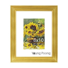 YOUNG POONG 8×10 Picture Frame，Display Pictures 5×7 with Mat or 8×10 With