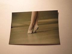 Pointe shoes / ballet shoes when dancing / ballet – shoes / photo