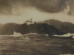 Point Bonita On a Stormy Day Old Photography Historical Sausalito San Francisco