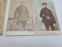 Mixed lot photos portraits cardboard 1900/10 soldiers Mrs. Düsseldorf Leipzig #265621