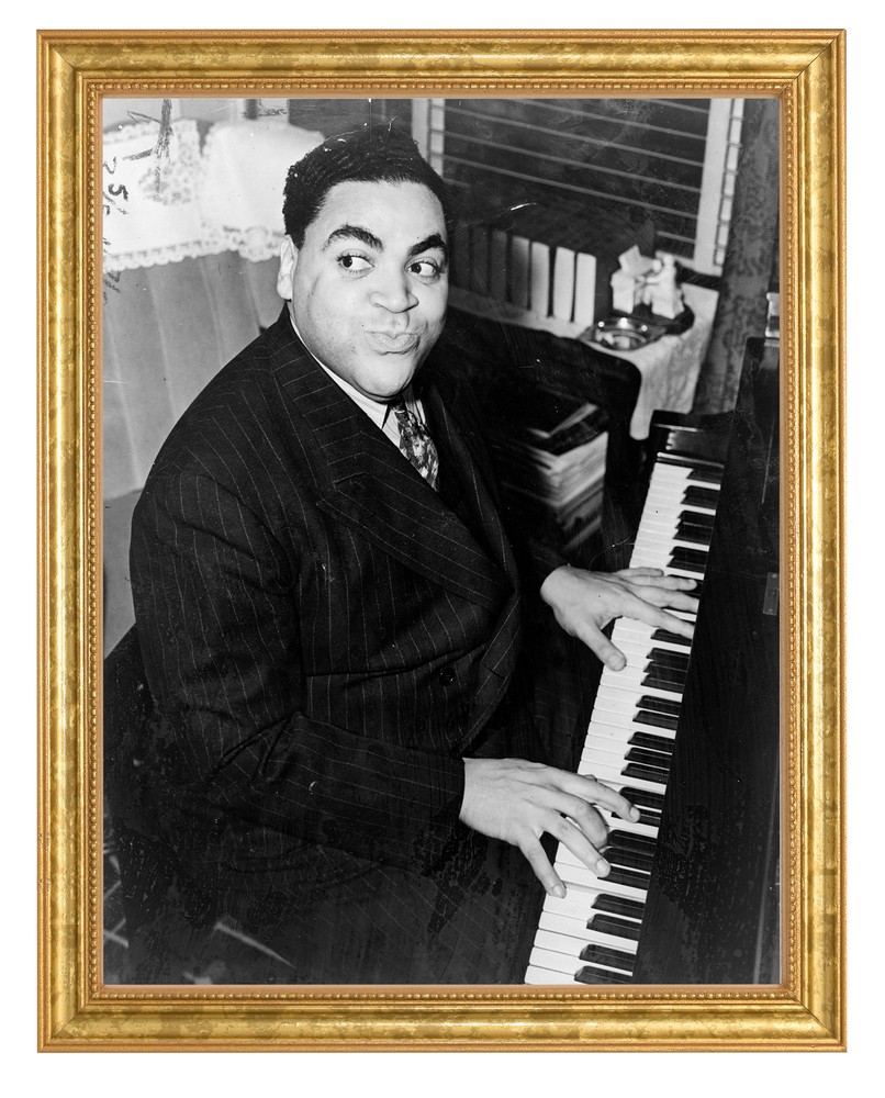 Fats Waller Photograph in a Aged Gold Frame