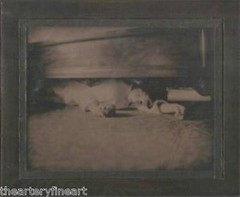 VIK MUNIZ ‘Under the Bed’ SIGNED Ambrotype Photograph from ‘Clayton Days’ Framed